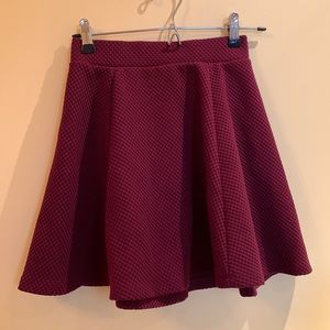Burgundy Skirt